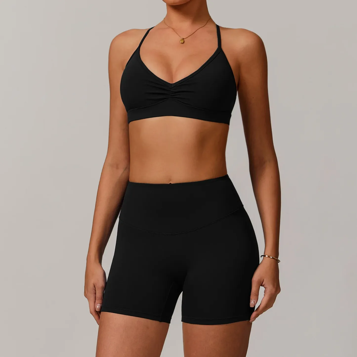 Quick Drying Womens Fitness Sports Bra Leggings Outdoor Workout Outfit