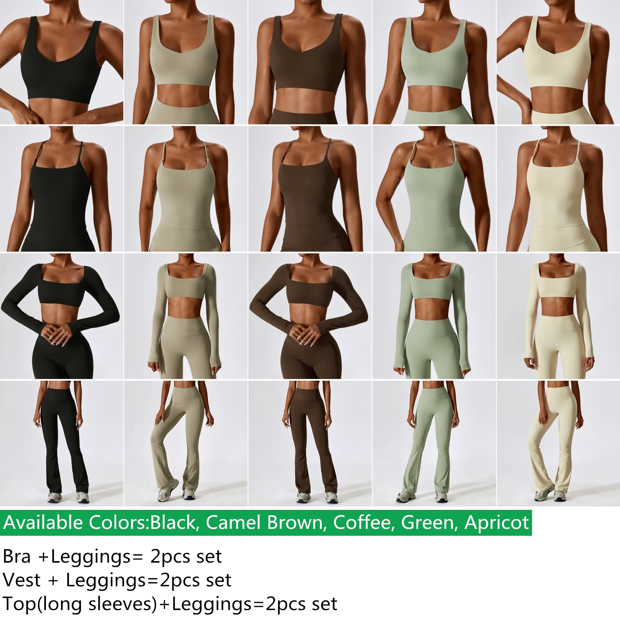 Sunquest Soft Active Wear Yoga Set Sportswear Two Pieces Yoga Suit Gym Fitness Yoga Sets for Women