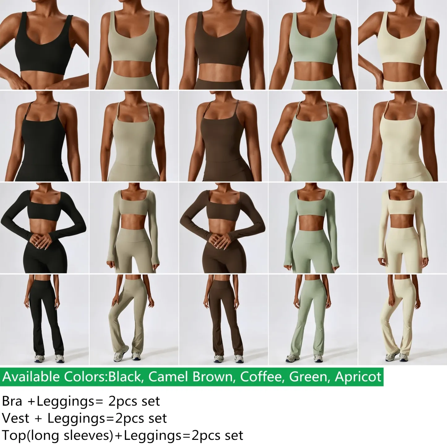 Sunquest Soft Active Wear Yoga Set Sportswear Two Pieces Yoga Suit Gym Fitness Yoga Sets for Women