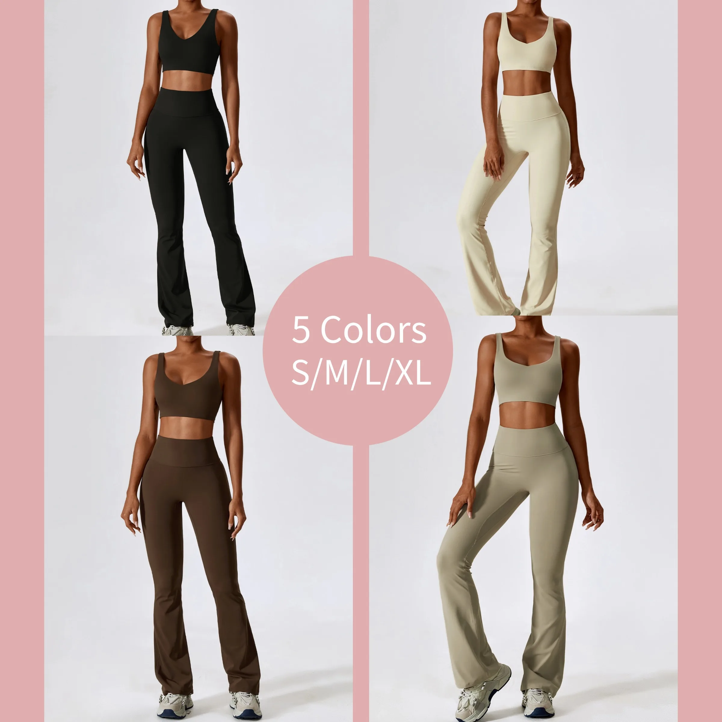 Sunquest Soft Active Wear Yoga Set Sportswear Two Pieces Yoga Suit Gym Fitness Yoga Sets for Women