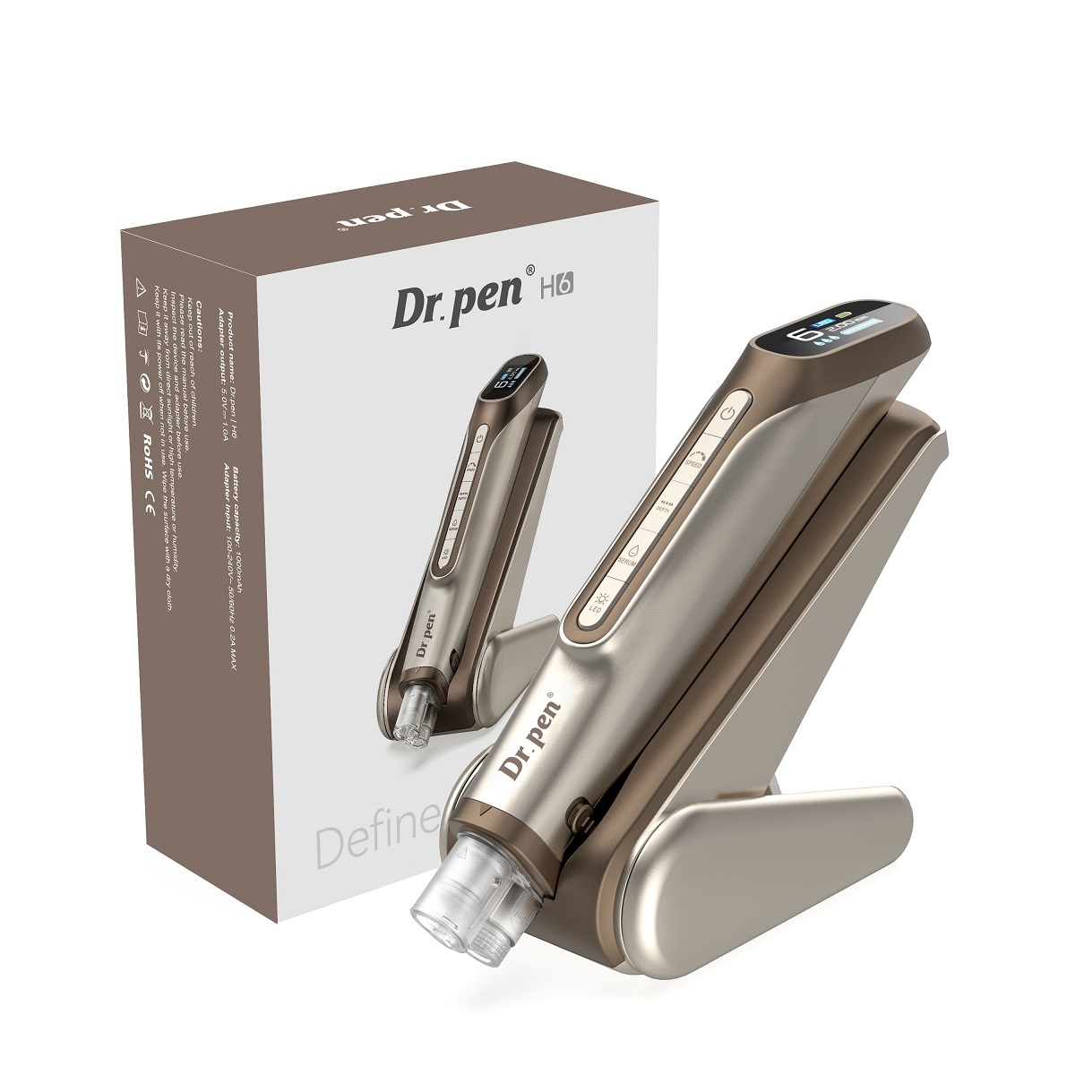 Dr. Pen H6 Advanced Serum Infusion Microneedling Pen with Light Therapy