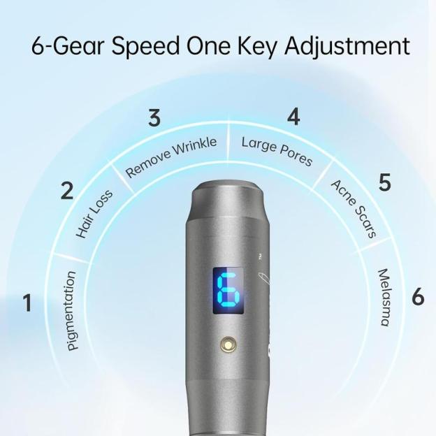 Dr. Pen Ultima M8 Microneedling Pen Including 12 Cartridges - Professional Microneedle Derma Roller Pen