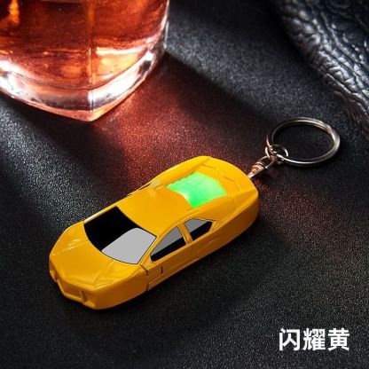 Sports Car Lighter Cool Keychain Personality Pendant Internet Celebrity Windproof ZO027