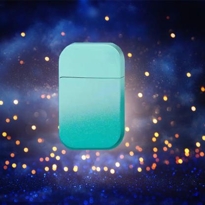 New Gradient Flame Inflatable Windproof Lighter Metal TikTok Internet Celebrity Creative Gift for Boyfriend or Girlfriend Cigarette Lighter Dropshipping