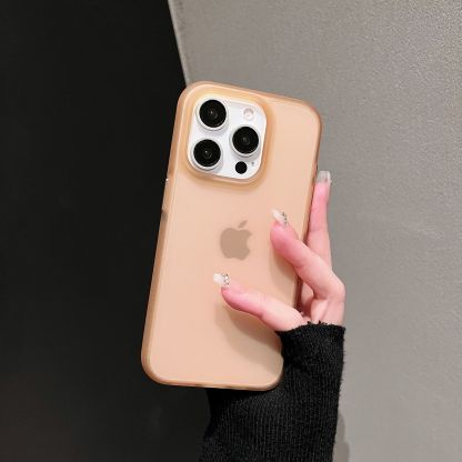 Minimalist Strap Texture Skin Feel Compatible with Apple 16/15 Pro Phone Case Transparent Solid Color iPhone 14/13P Full Coverage