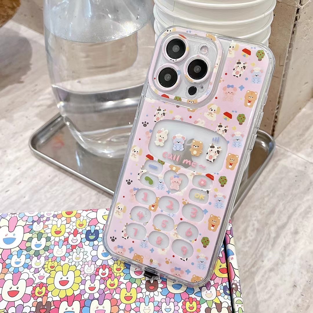 Luminous Splash-Ink Cat for Apple 15 Phone Case Iphone14 New 13promax Personality 12 Cartoon Fashion
