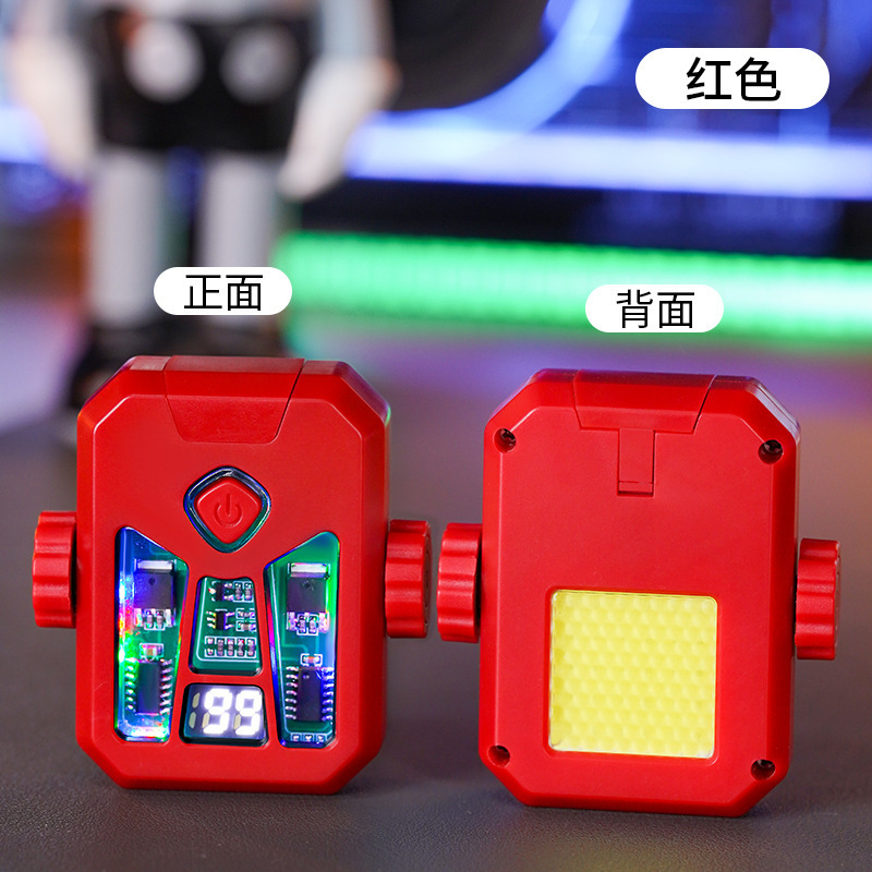 New Dual Arc Fidget Spinner Stress Relief Lighter with COB Lighting Cool Colorful Lights TikTok Hot Sale