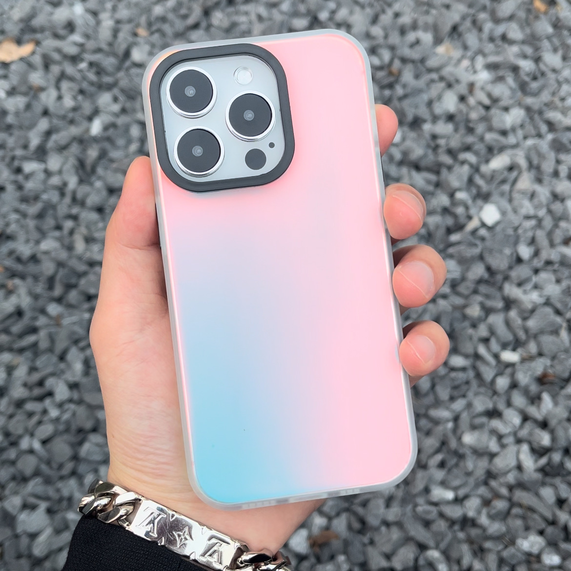 Aurora Colorful Laser Gradient Case for iPhone 16 Pro/14/13/12/SE/XR/XS Max
