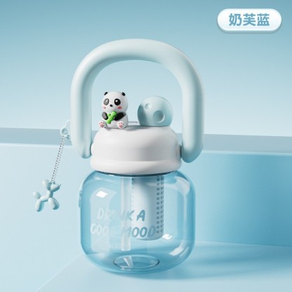 Big Belly Cup Double Drinking Cup Portable Carrying Pot Large Capacity Cute Ton Barrels Men and Women Student Trendy Plastic Cup