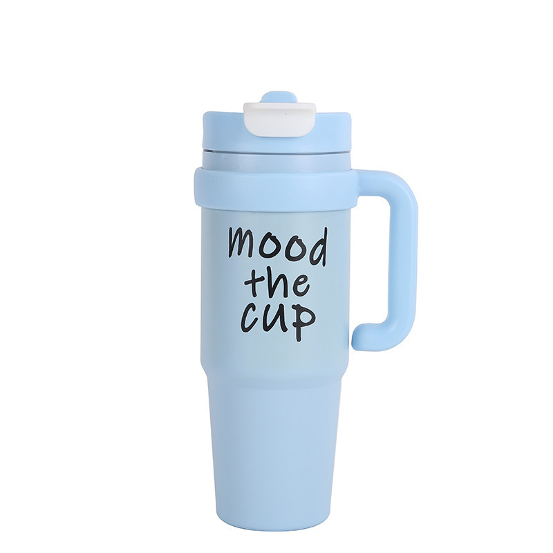Giant Insulated Cup for Girls, High Capacity, Cute Pattern, Ice Cup, 2024 New Straw Cup