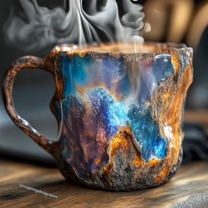 Cross-border Mineral Cup Decorations Ornaments Mineral Crystal Coffee Mugs