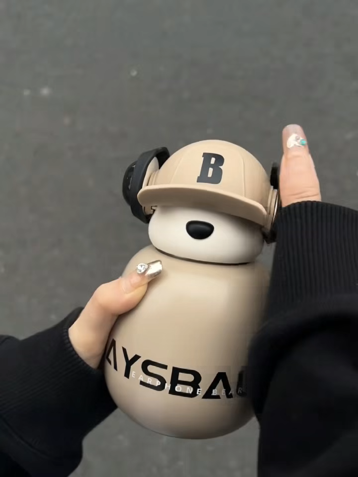 √ Cute Children's Insulated Cup High Appearance 316 Straw Water Bottle for Girls Students Internet Celebrity Stainless Steel Cup