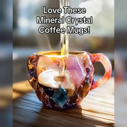 Cross-border Mineral Cup Decorations Ornaments Mineral Crystal Coffee Mugs