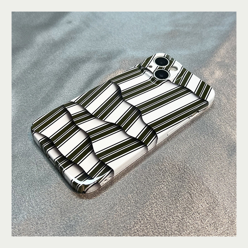 Compatible Apple 16/15 Phone Case iPhone 13 Pro Huawei Colorful Striped OnePlus Ace5 Film Case