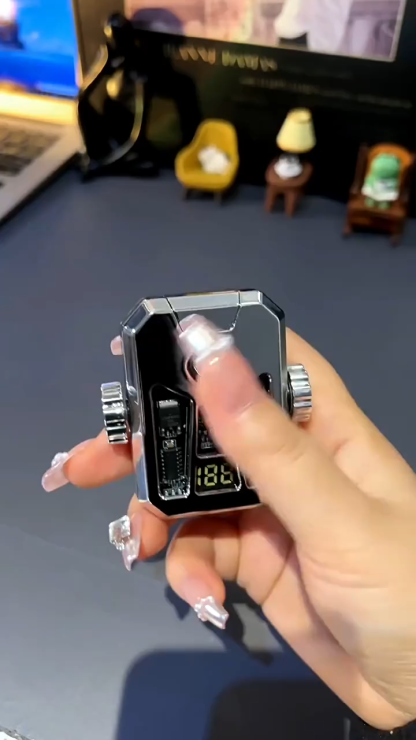 New Dual Arc Fidget Spinner Stress Relief Lighter with COB Lighting Cool Colorful Lights TikTok Hot Sale