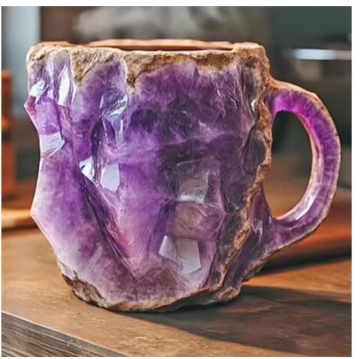 Cross-border Mineral Cup Decorations Ornaments Mineral Crystal Coffee Mugs