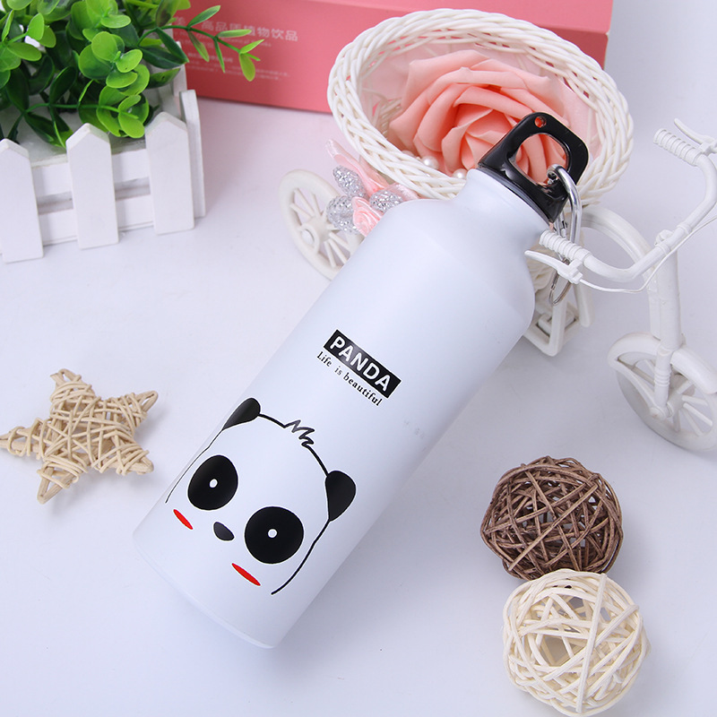Cute Animal Creative Water Bottle Outdoor Portable Sports Water Bottle Aluminum Cartoon School Children's Water Bottle