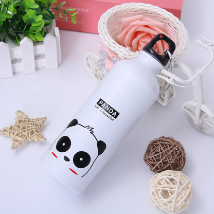 Cute Animal Creative Water Bottle Outdoor Portable Sports Water Bottle Aluminum Cartoon School Children's Water Bottle