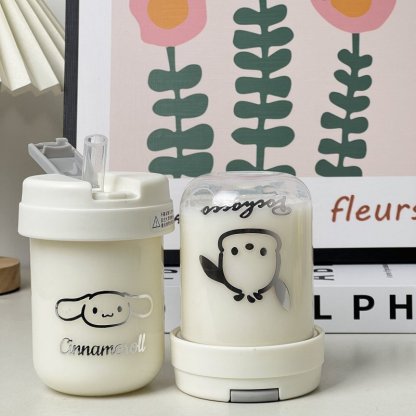High-Quality Cute Small Portable Student Straw Cup for Girls, Simple and Convenient Couple Cup, Cheap and Adorable Water Bottle