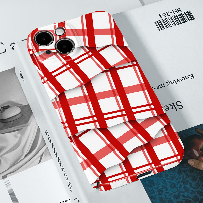 Compatible Apple 16/15 Phone Case iPhone 13 Pro Huawei Colorful Striped OnePlus Ace5 Film Case