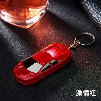 Sports Car Lighter Cool Keychain Personality Pendant Internet Celebrity Windproof ZO027