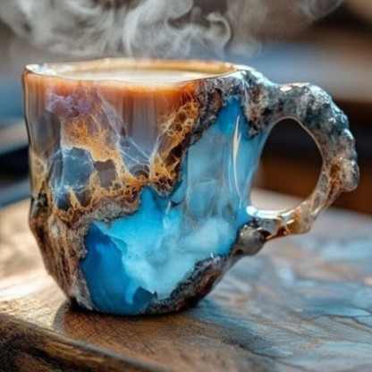 Cross-border Mineral Cup Decorations Ornaments Mineral Crystal Coffee Mugs