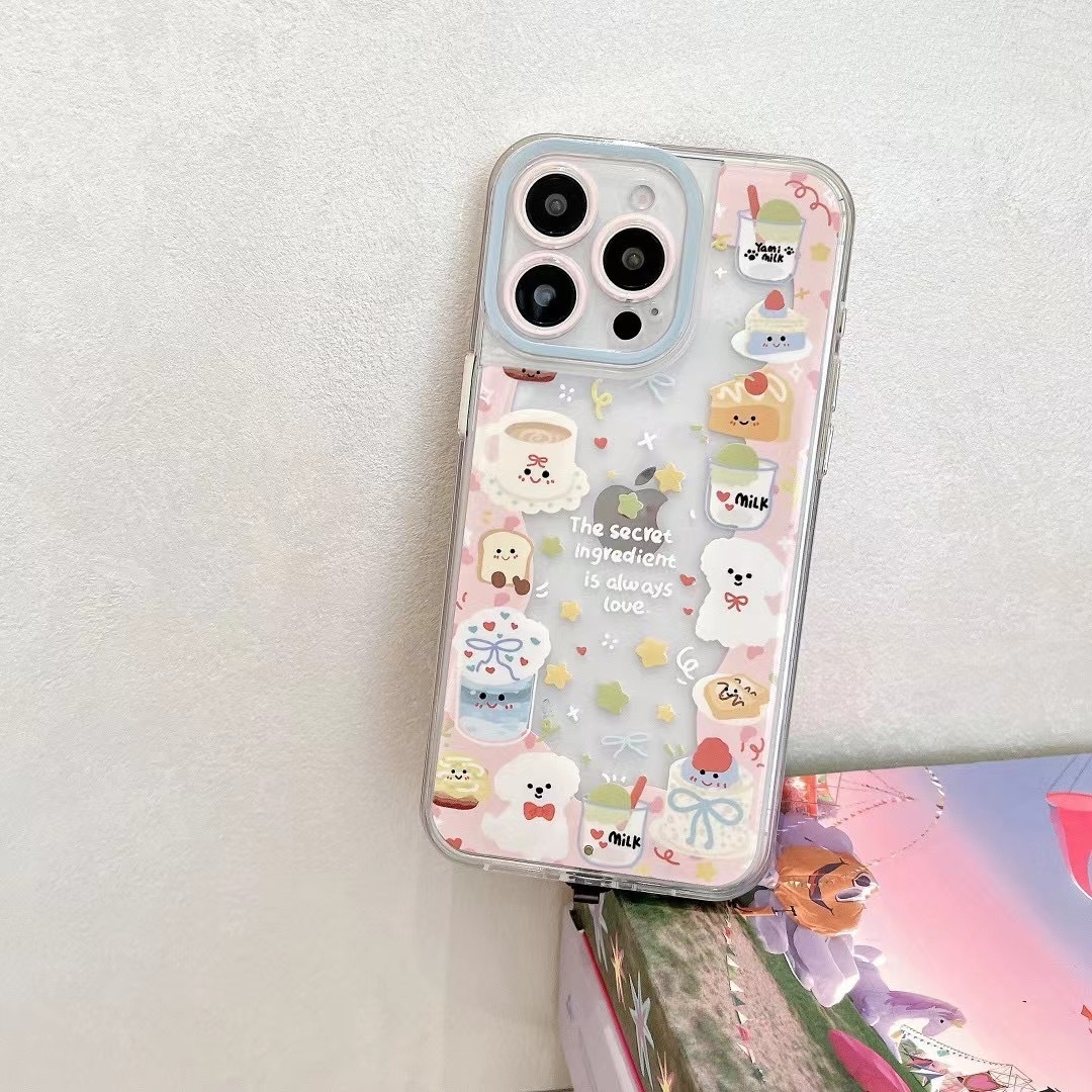 Luminous Splash-Ink Cat for Apple 15 Phone Case Iphone14 New 13promax Personality 12 Cartoon Fashion