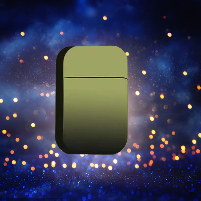 New Gradient Flame Inflatable Windproof Lighter Metal TikTok Internet Celebrity Creative Gift for Boyfriend or Girlfriend Cigarette Lighter Dropshipping