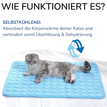 KITTINIS™️ - CoolCat® V.4 - Premium Kühlmatte mit Eisseide