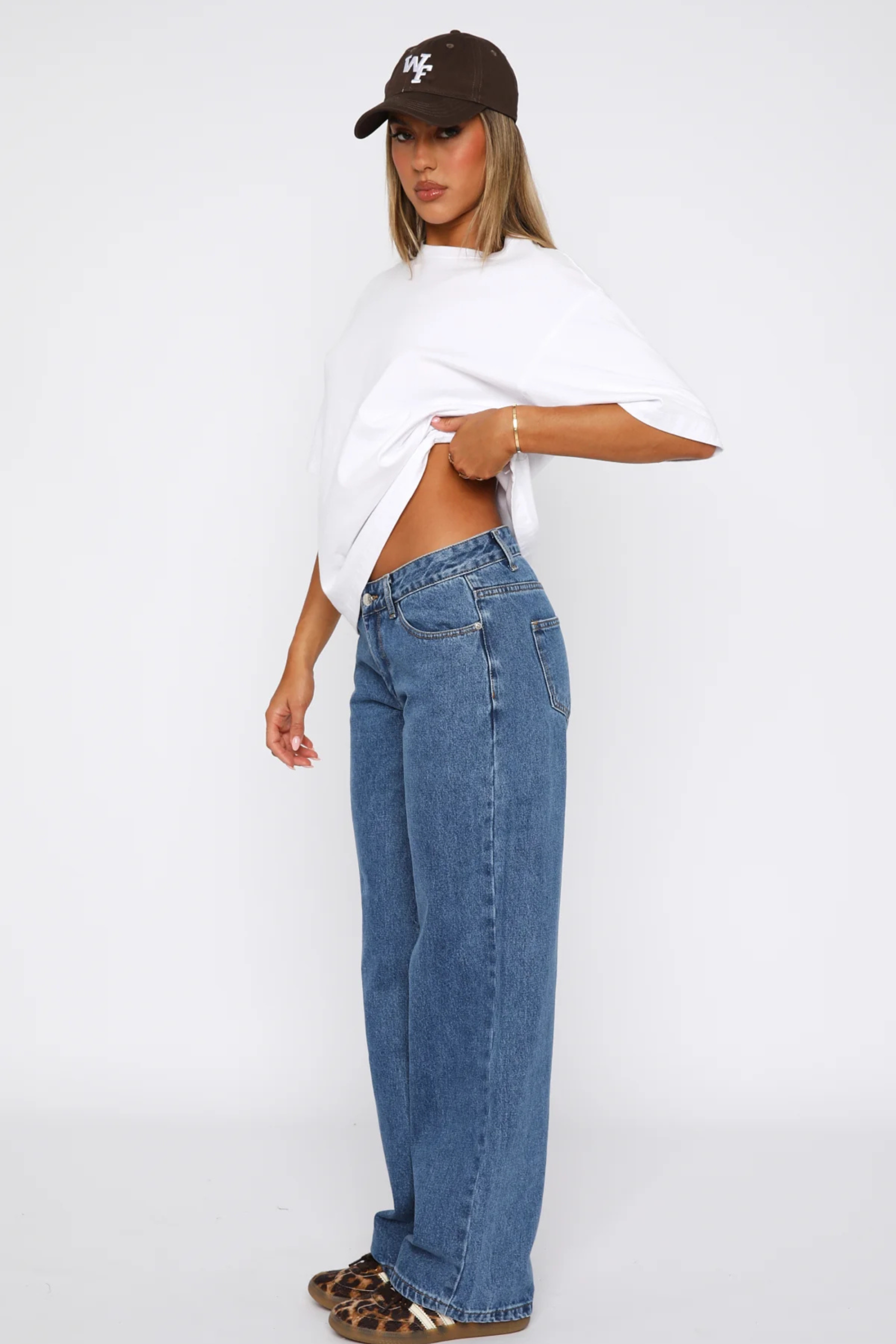 Low Rise Jeans Wide Leg Admiral Blue