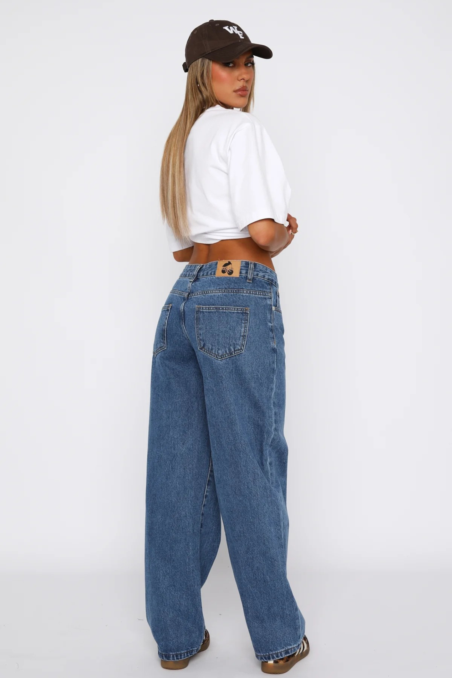 Low Rise Jeans Wide Leg Admiral Blue