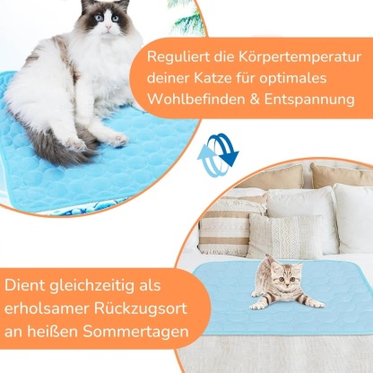 KITTINIS™️ - CoolCat® V.4 - Premium Kühlmatte mit Eisseide