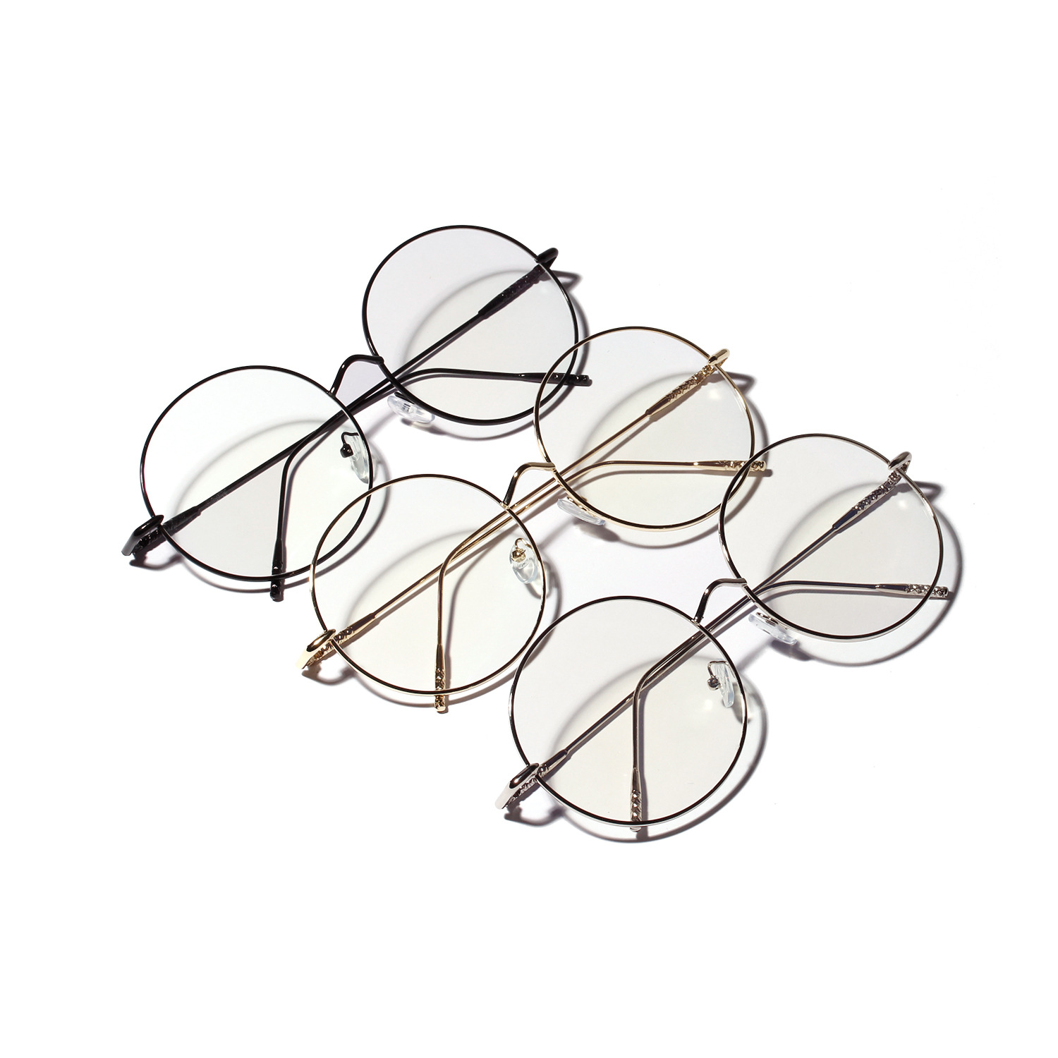 Metal Thin Frame Round Flat Mirror