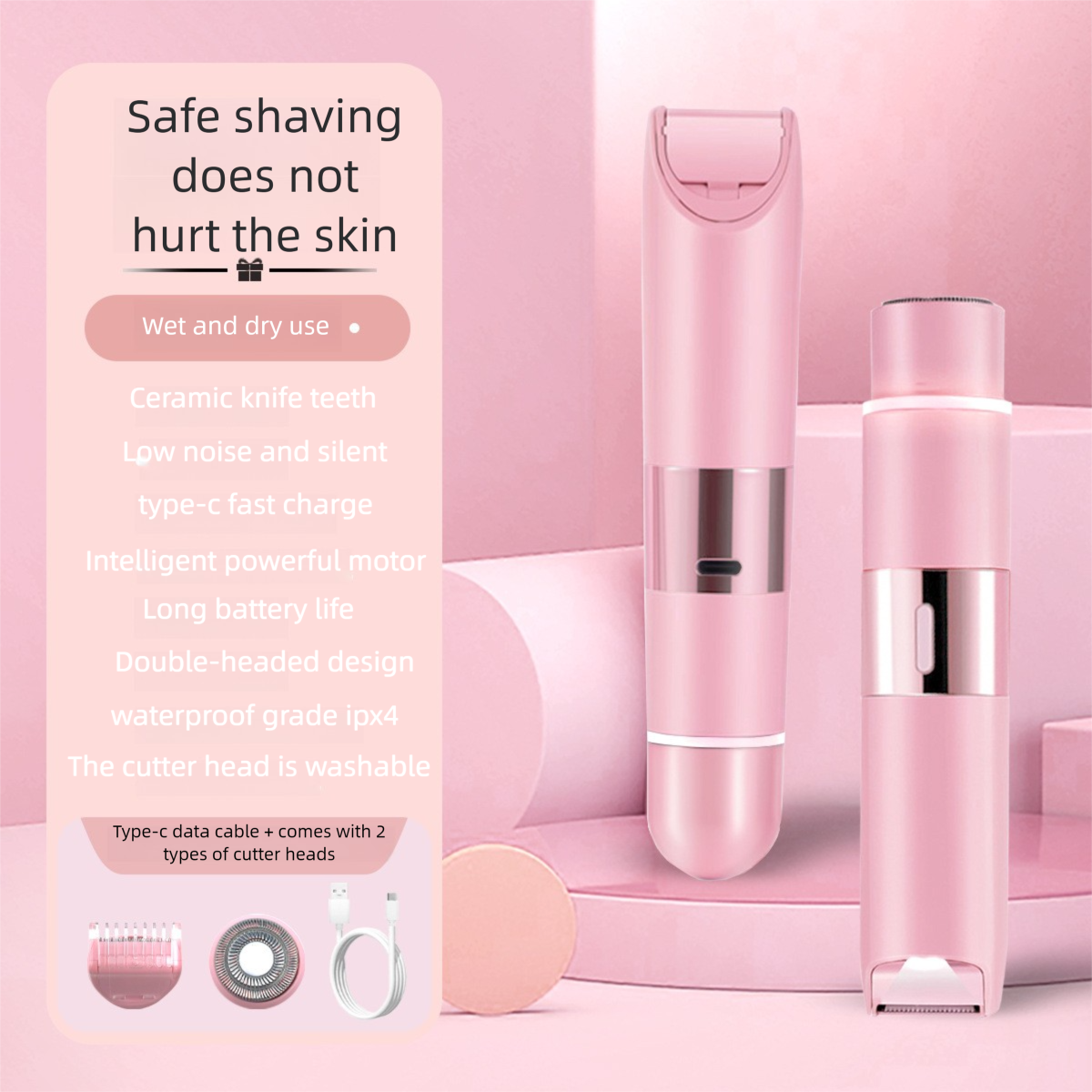 Electric Double-Headed Hair Trimmer