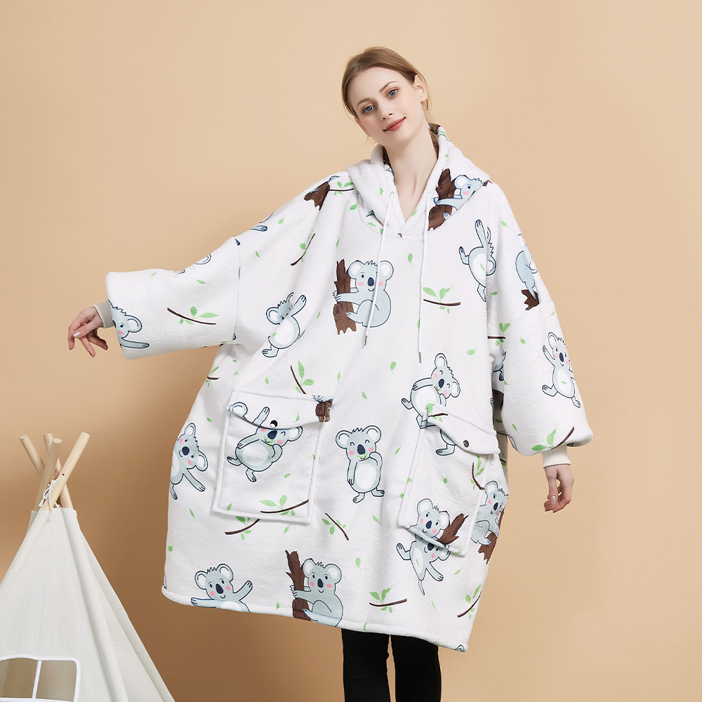 Hooded Home Sweatshirt Blanket