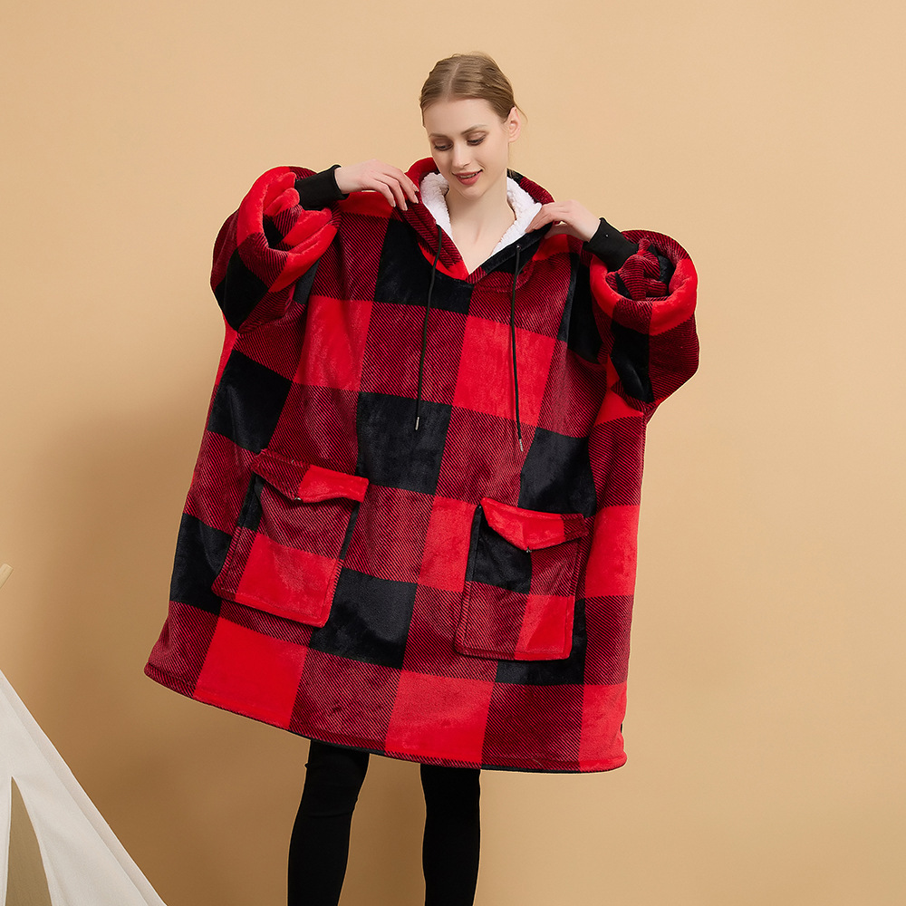 Hooded Home Sweatshirt Blanket