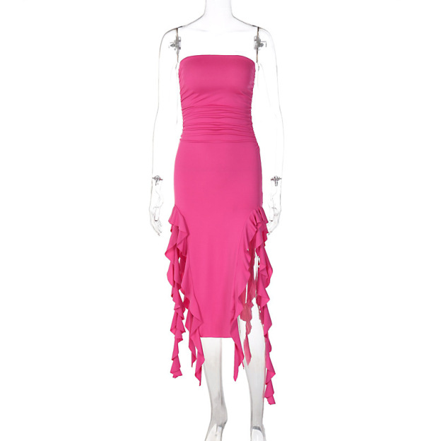 Fashionable Sexy Strapless Dress