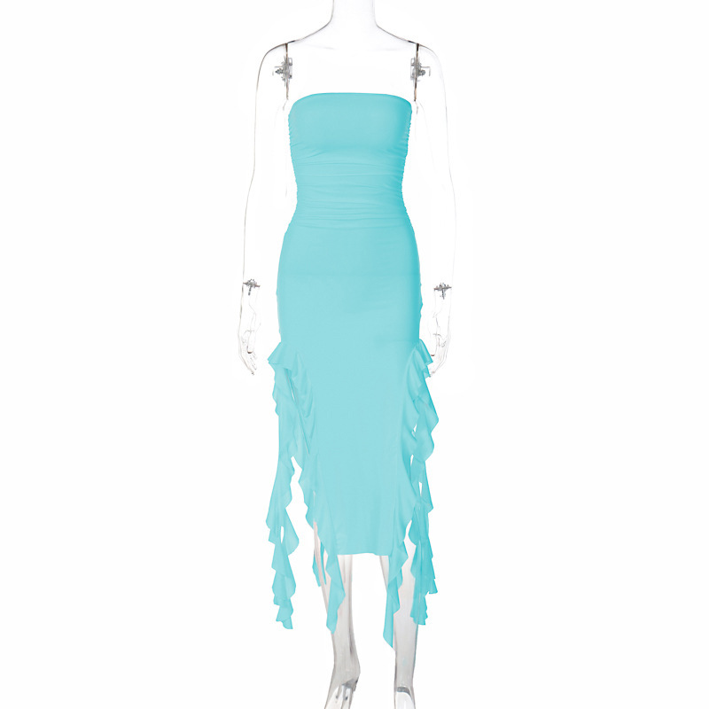 Fashionable Sexy Strapless Dress