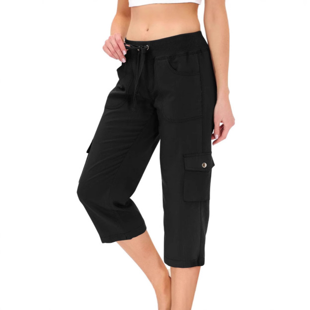Women's Casual Cargo Capri Pants