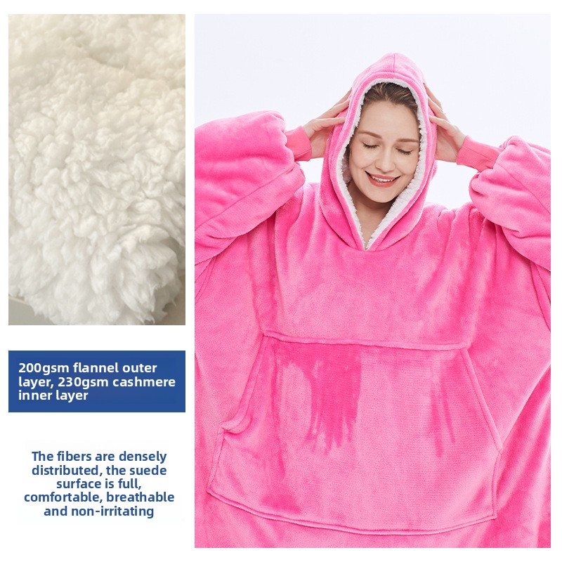 Hooded Home Sweatshirt Blanket