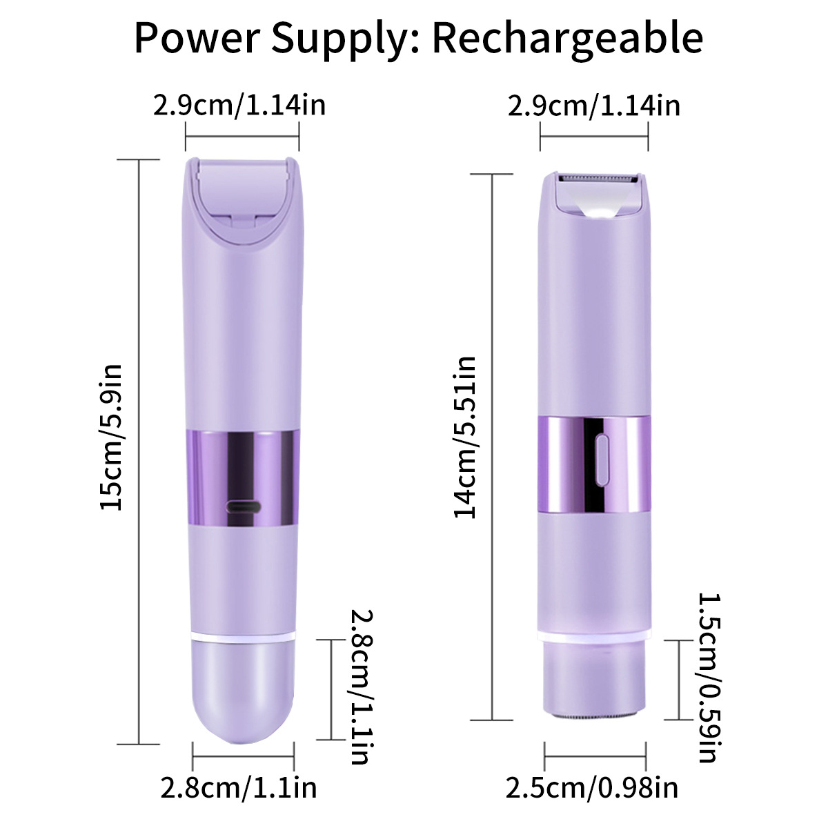 Electric Double-Headed Hair Trimmer