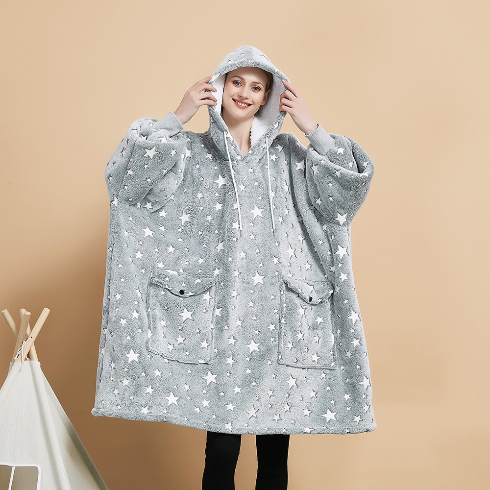 Hooded Home Sweatshirt Blanket