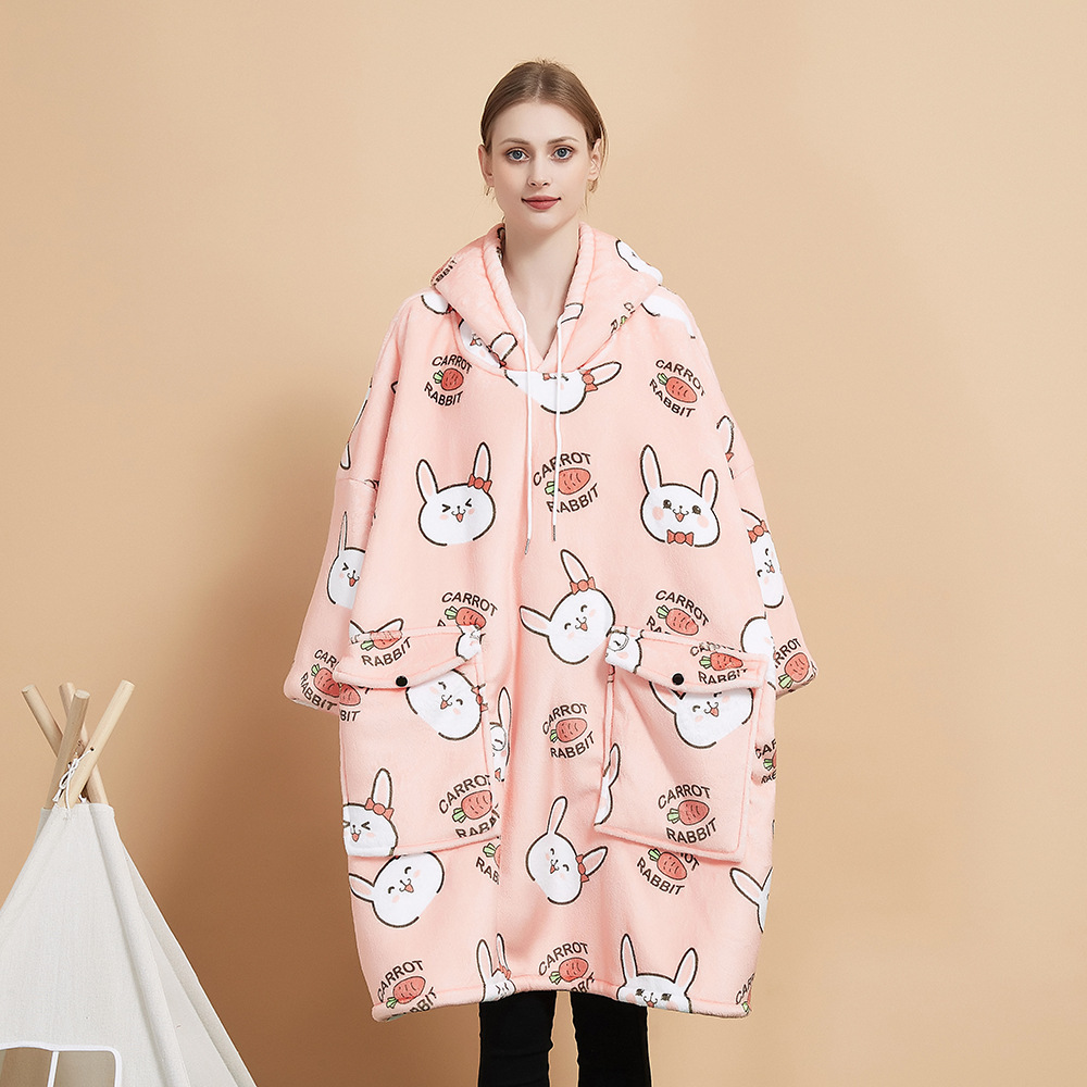 Hooded Home Sweatshirt Blanket