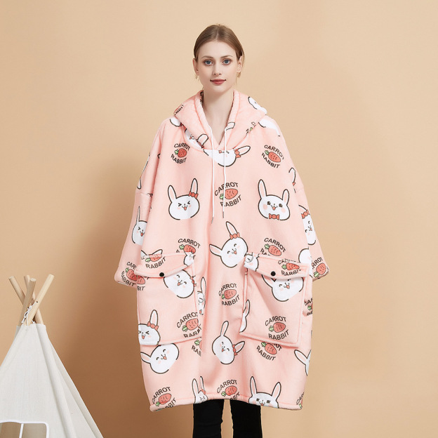 Hooded Home Sweatshirt Blanket