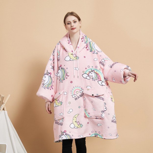 Hooded Home Sweatshirt Blanket