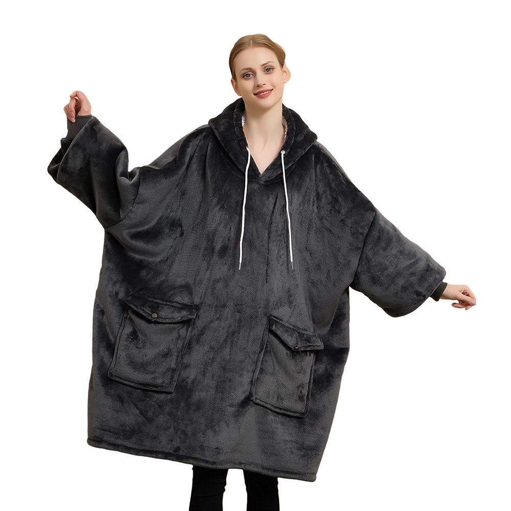 Hooded Home Sweatshirt Blanket