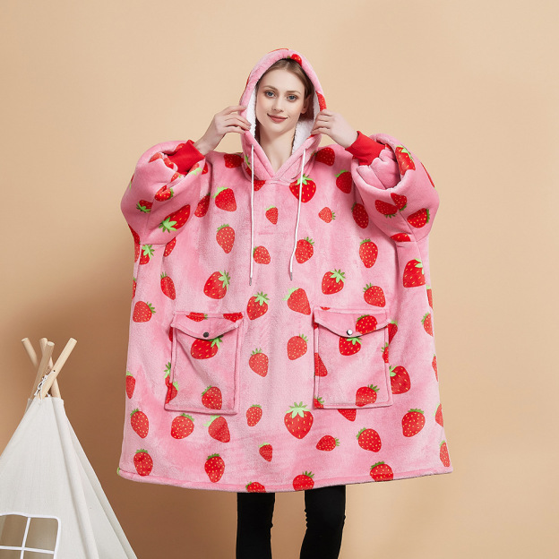 Hooded Home Sweatshirt Blanket