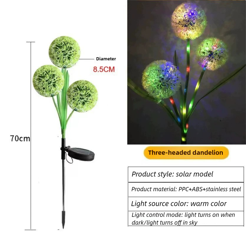 Solar Garden Light Dandelion Light