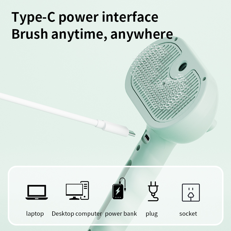 Pet press spray massage comb