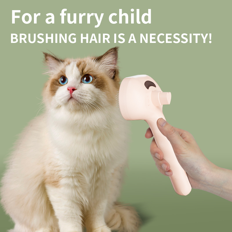 Pet press spray massage comb